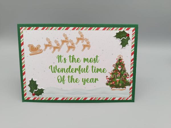 Weihnachtskarte "Most Wonderful Time"